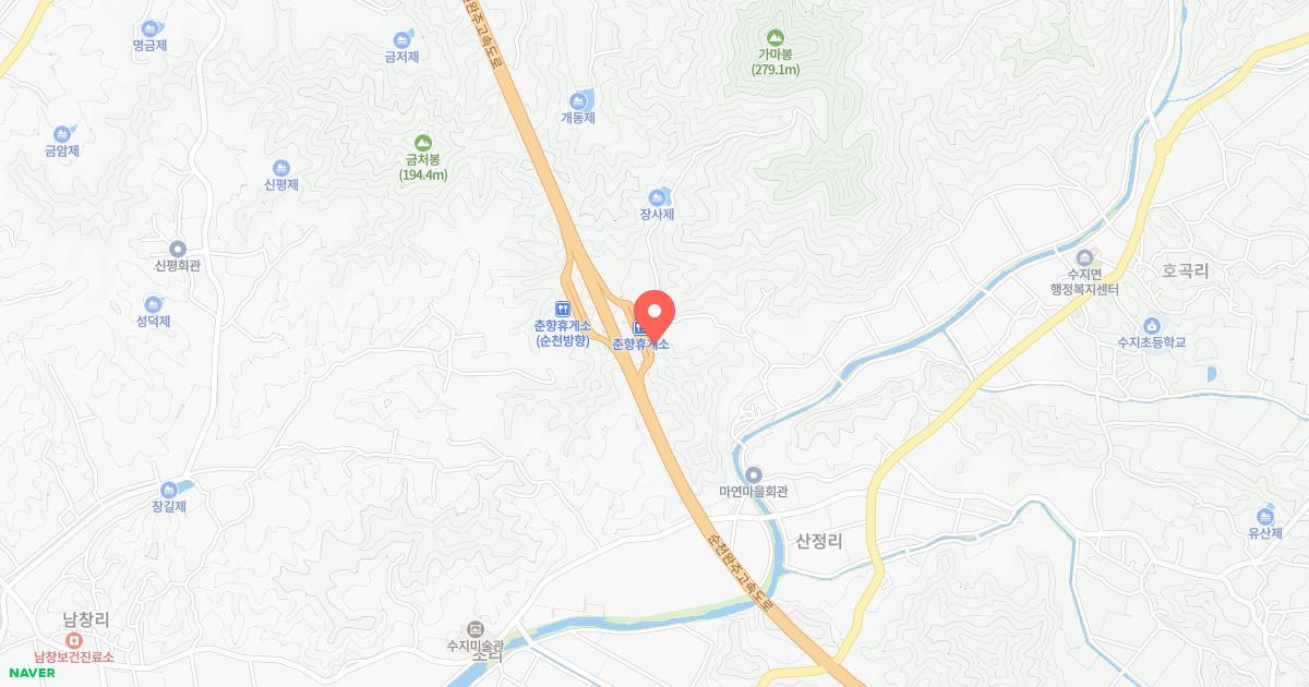 춘향(완주)휴게소 위치 지도