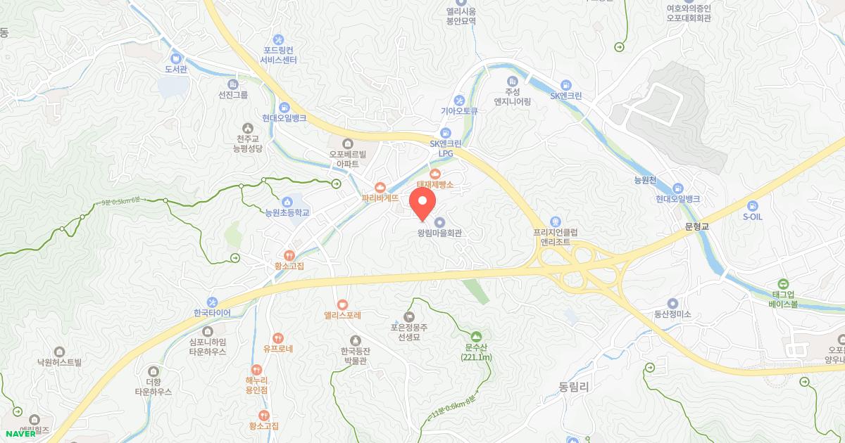 처인휴게소 위치 지도