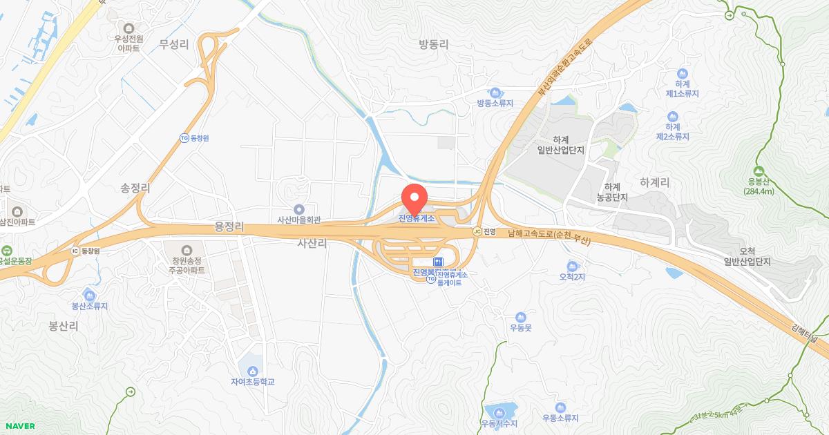 진영(순천)휴게소 위치 지도