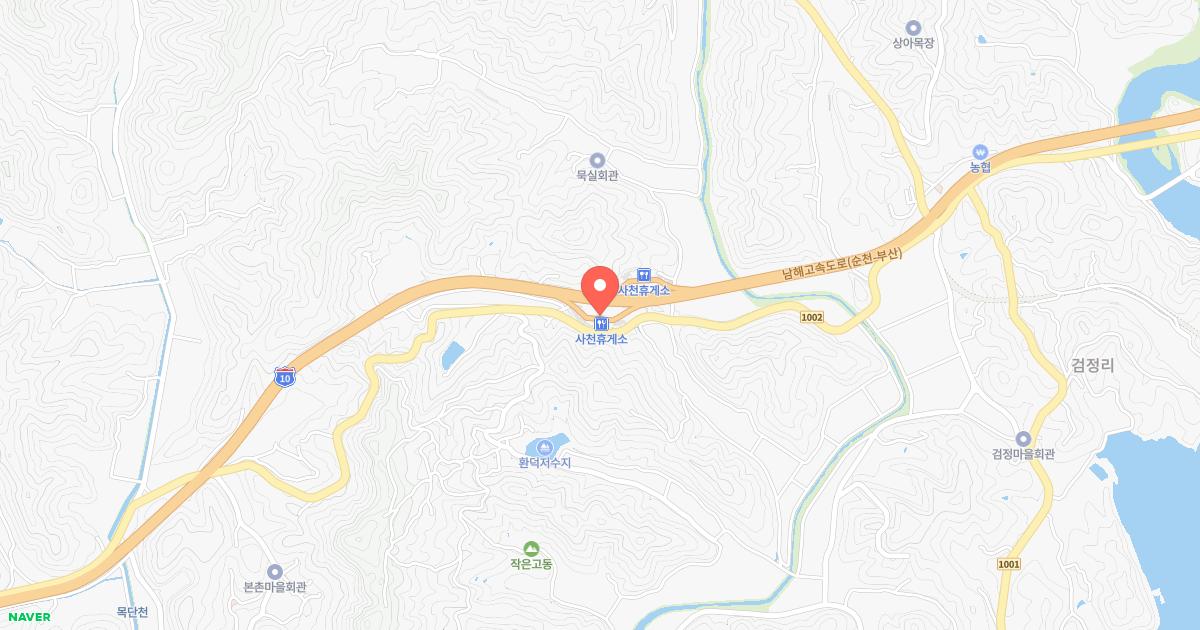 사천(부산)휴게소 위치 지도