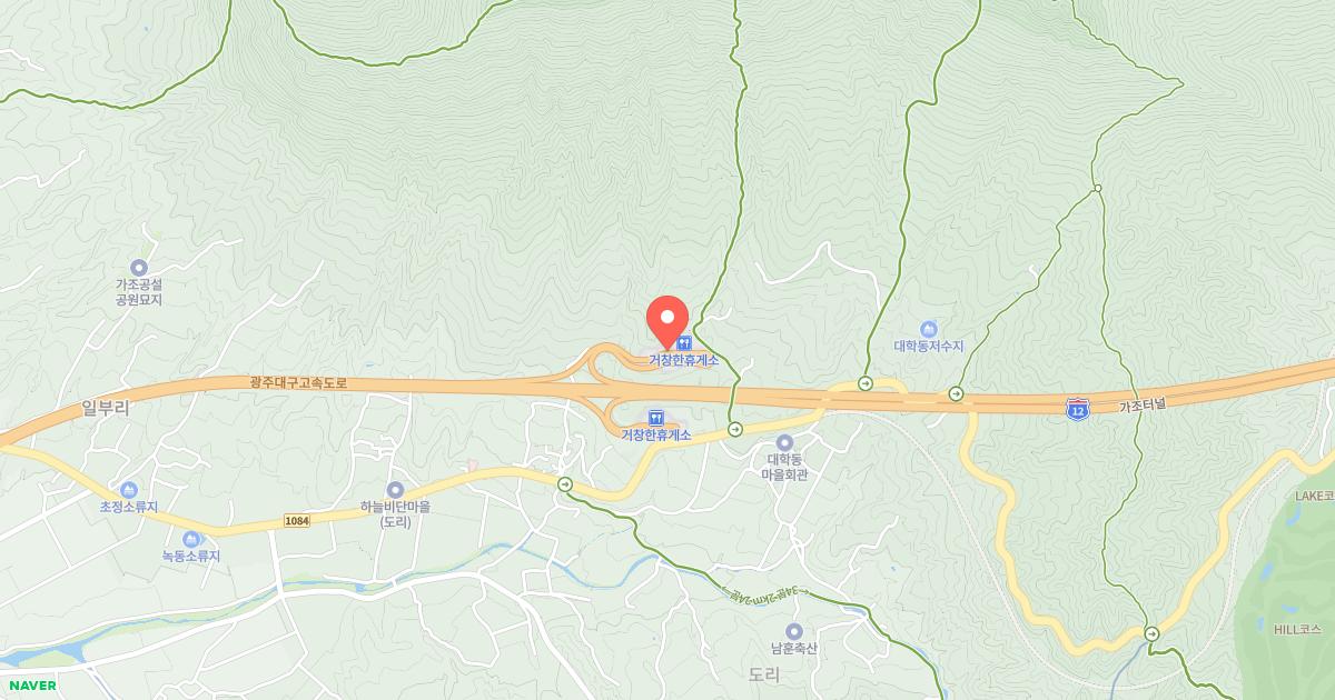 거창(대구)휴게소 위치 지도
