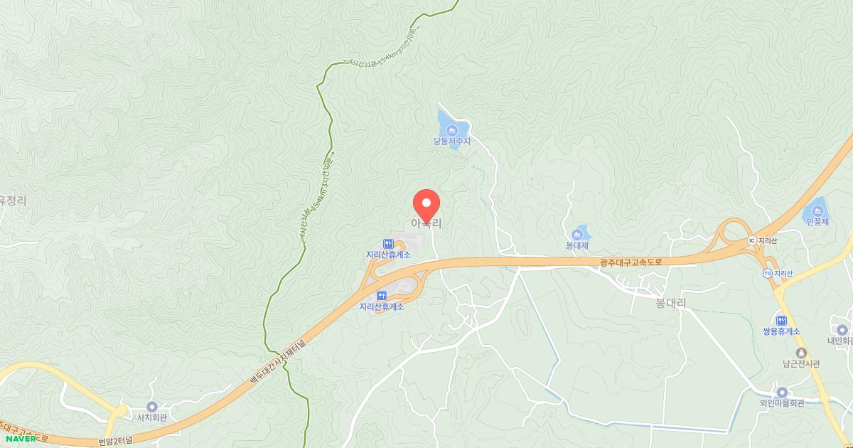 지리산(광주)휴게소 위치 지도