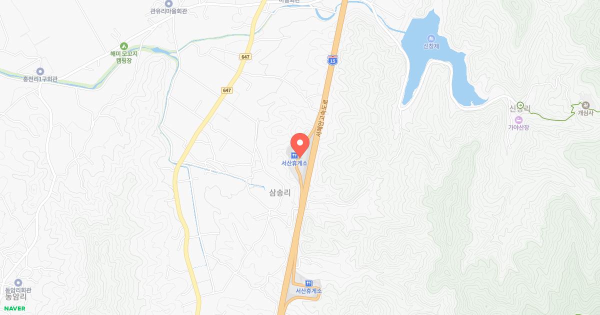 서산(목포)휴게소 위치 지도