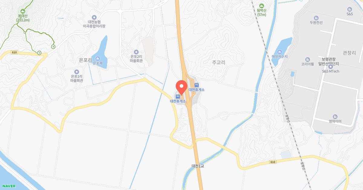 대천(목포)휴게소 위치 지도